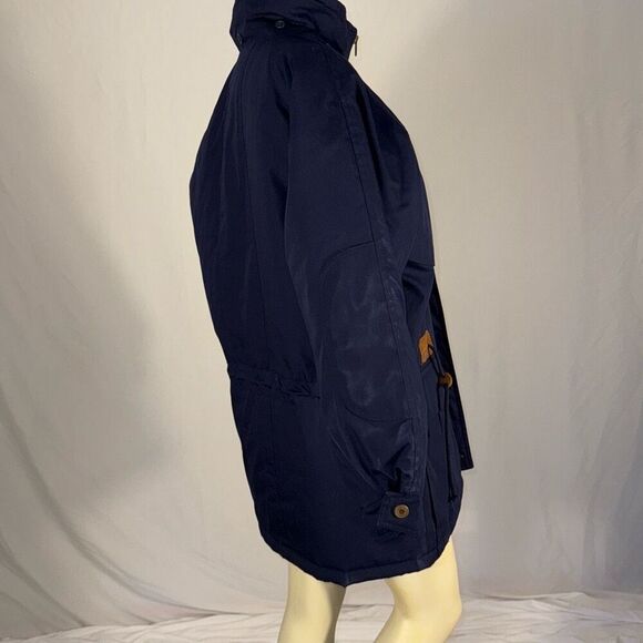 Vintage Blue Severn London Fog Mens Insulated Parka Coat Size Medium - Picture 7 of 13